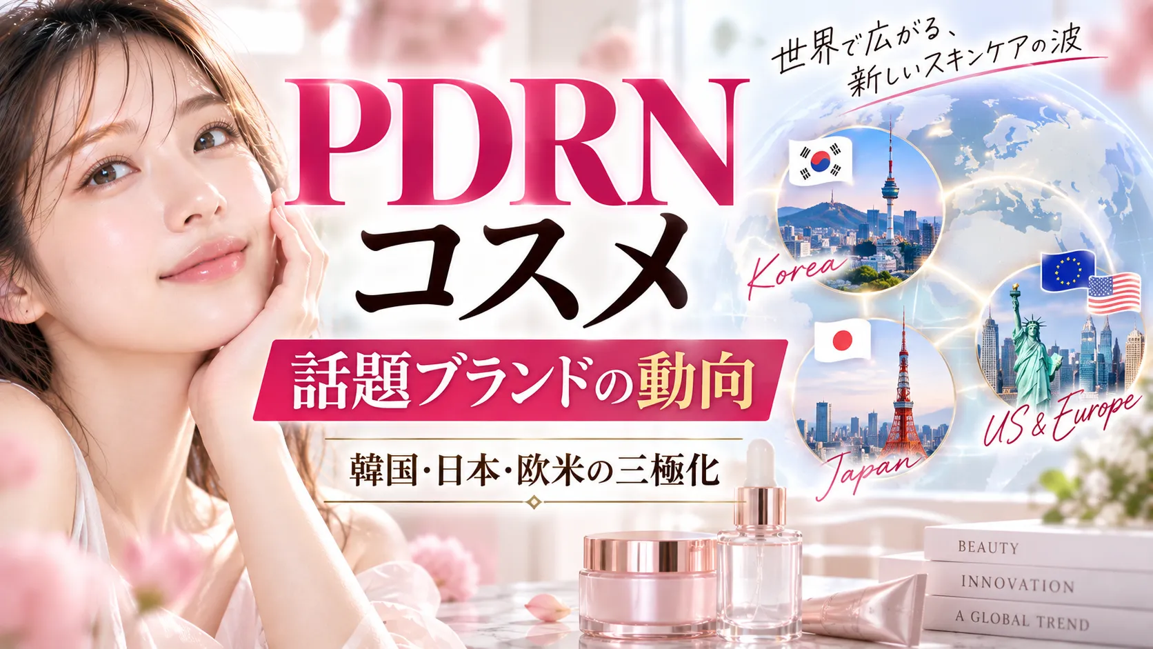 PDRNコスメ　話題ブランドの動向｜韓国・日本・欧米の三極化